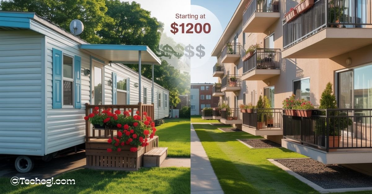 Are mobile homes cheaper than apartments
