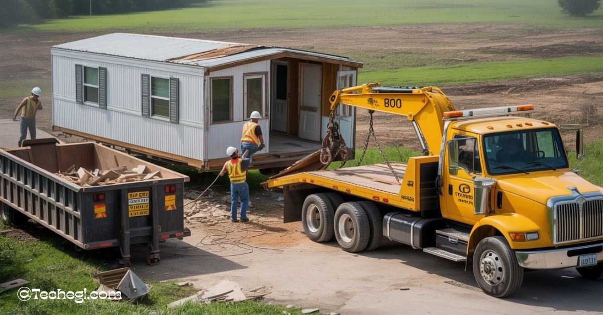 Mobile home removal