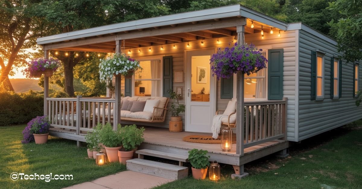 Mobile homes with porches
