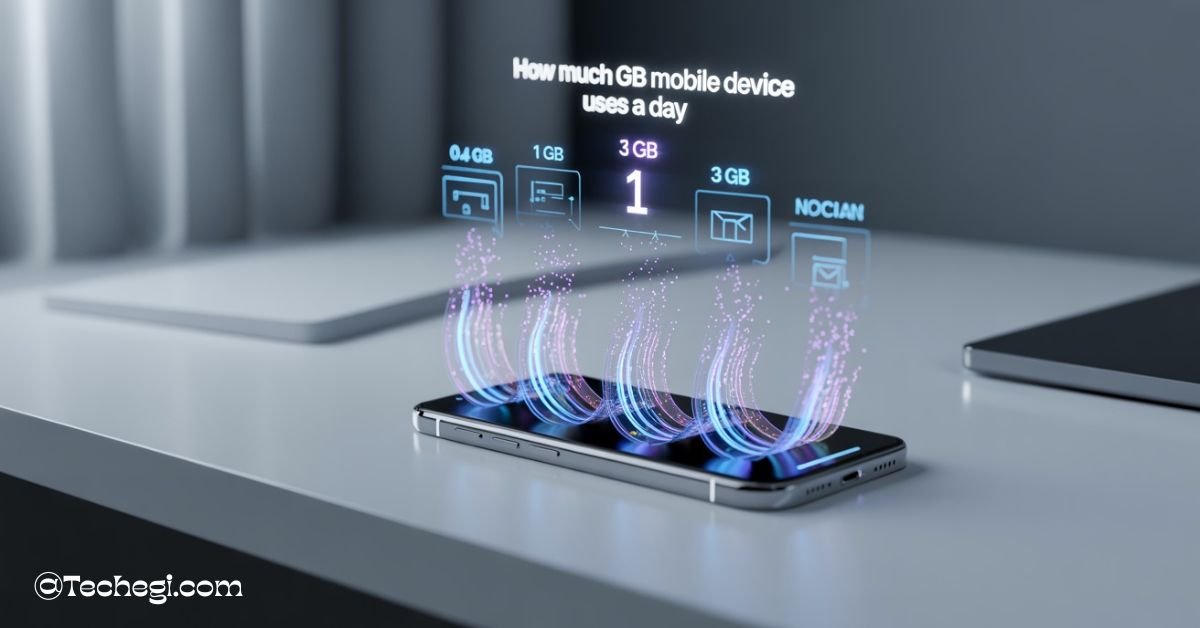 how much GB mobile device uses a day