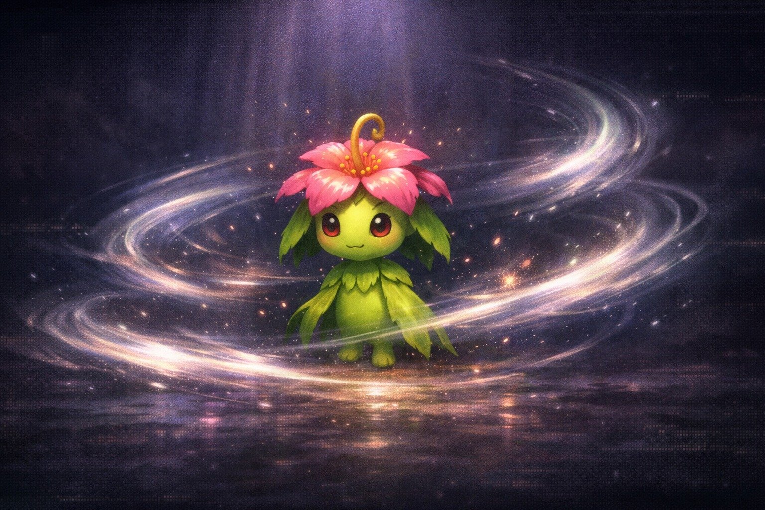 whisk fx palmon in game over screen of earthbound prompt